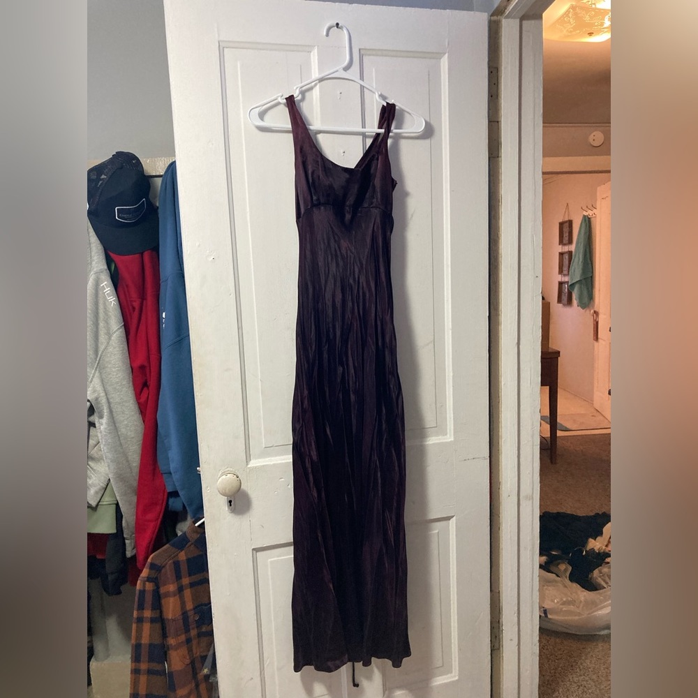 Long Dark purple Dress